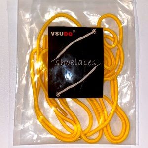 78” extra long round yellow boot laces